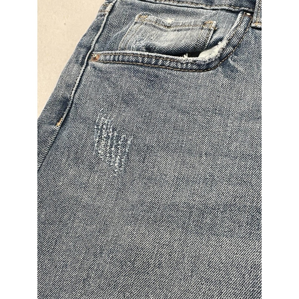 Wild Fable Super High Rise Mom‎ Jeans 10 Women Distressed Ripped Med Wash Denim - Picture 4 of 10